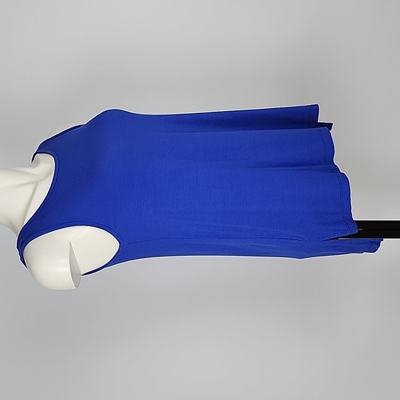 ⭐️3/ $30⭐️ Cynthia Rowley Tank Top Royal Blue Stretch Soft Size Small - Picture 2 of 8